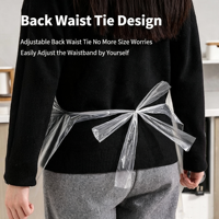 Tablier jetable en PE sans manches, imperméable et résistant à l'huile