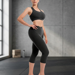 Ensemble de yoga pour femmes : Leggings et haut de sport 2 pièces en polyester respirant, taille haute, pour la gym et l'entraînement - Product Image 5