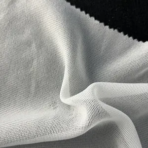 2023 Chất lượng cao mềm may lót 100% Polyester Vải Lót Dệt Kim sợi dọc vải cho quần áo