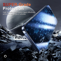 Pelindung layar bening kaca Super, 300C 4K HD 9H untuk iphone 17 16 15 14 13 12 11