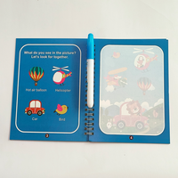 Usine personnalisée montessori jouets livre de coloriage livre de dessin avec stylo à eau livre d'eau magique pour les enfants