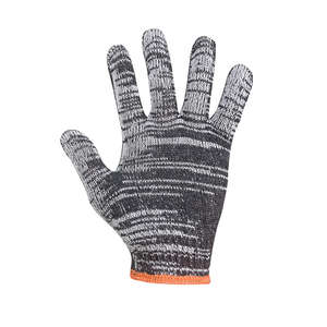 Guantes de seguridad CVC Salt Pepper Yarn, calibre 7, resistentes, sin costuras, con puño elástico, para manipulación general y trabajos de construcción. - Product Image 3