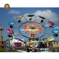 China Hersteller Vergnügungspark Riesenrad Fahrgeschäfte Aufregende Schaukel Twister Fallschirmspringer Doppelflugmaschine Fahrgeschäfte zum Verkauf