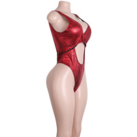 Combinaison sexy en dentelle à imprimé serpent, bretelles réglables, vêtements de club, tenue érotique pour femmes avec accessoires élégants