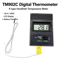 Termometer Digital TM902C Tipe K Termokopel Pengukur Suhu Industri Respon Cepat Suhu Tinggi