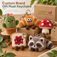 Porte-clés en peluche personnalisés pour cadeaux d'entreprise, breloques de sac mignonnes pour cadeaux d'entreprise, promotions et événements