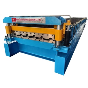 Nhà Máy Giá áp lực thủy lực cắt tự động sóng Bảng điều chỉnh hình thang sóng mái ca sĩ lớp lốp Máy ép - Product Image 1