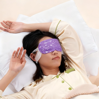 Produits innovants Lavande Camomille Jasmin Échantillons gratuits Masque jetable auto-chauffant pour les yeux à la vapeur chaude pour le sommeil