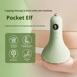 Cepillo corporal de meridiano eléctrico portátil exclusivo transfronterizo Masajeador de terapia de vibración inteligente Guasha multifuncional - Product Image 3