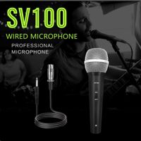 Microphone filaire professionnel SV100 pour scène, diffusion en direct, microphone dynamique, avec câble XLR