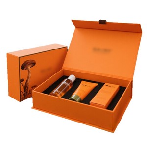 Caja de regalo de agua reparadora de piel fina con Ganoderma lucidum, caja de embalaje personalizada para productos de cuidado de la piel, personalización de regalos cosméticos. - Product Image 1
