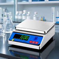 Balanza Analítica Electrónica de Precisión CN-B de 5 kg y 0.01 g, con Pantalla LED de Alta Precisión, Tamaño de Plato de 90 mm, Buena Calidad