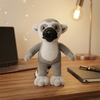 Peluche personnalisée de 25 cm, jouet en peluche lémur, jouet en peluche doux