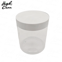Etiquetas Personalizadas, Duraderas, de 1oz, 2oz, 3oz, 4oz, Blancas Sólidas, con Bloqueo UV, Transparentes, Frascos de Plástico para Flores de 3.5g, Tapa a Prueba de Niños, Revestimiento de PE, Herméticos