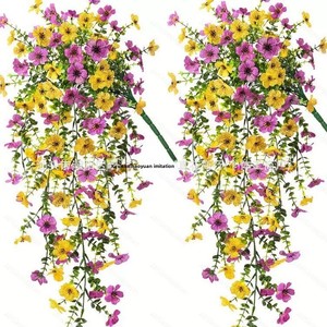 Orchidée <span class=keywords><strong>Vanda</strong></span> Artificielle Murale <span class=keywords><strong>Violette</strong></span> en Plastique Semi-Faite à la Main, Guirlande pour Baldaquins Extérieurs et Paniers Suspendus, Saint-Valentin - Product Image 3
