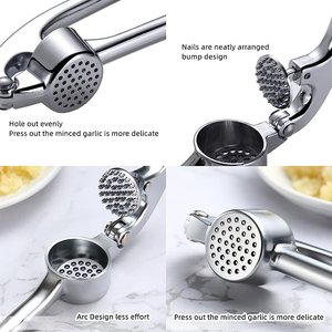 Presse-ail Premium en Zinc, Hachoir à Ail, Broyeur à Ail, Facile à Presser et à Nettoyer, Outils de Cuisine avec Poignée Ergonomique - Product Image 2