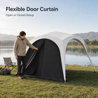 Tente gonflable pour le camping, installation rapide et facile, tente instantanée pop-up, adaptée au camping, au camping familial et comme auvent anti-UV 4-6 personnes