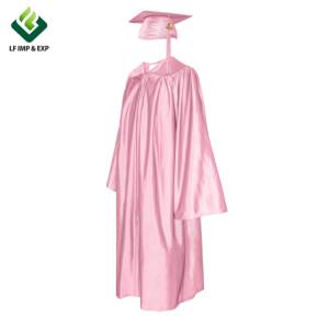 Gorros y vestidos <span class=keywords><strong>de</strong></span> graduación para adultos brillantes rosas Vestido <span class=keywords><strong>de</strong></span> graduación personalizado Batas <span class=keywords><strong>de</strong></span> graduación logo - Product Image 2