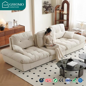 Muebles de Sala de Estar de Lujo en Forma de L, Tapizados en Terciopelo, Aptos para Mascotas, Personalizados al por Mayor, con Certificación CE, ROHS, IOS9001, Qimeix - Product Image 1