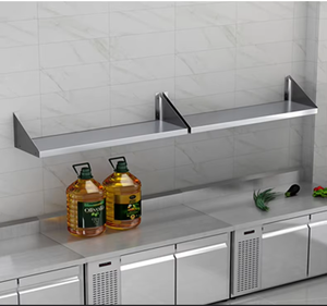 Estantes de Acero Inoxidable para Montar en la Pared, con Dimensiones Ajustables, para Almacenamiento en la Cocina de Hornos Microondas Pequeños - Product Image 6