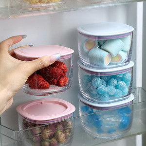 GREENSIDE Sealed Stackable Transparent Dessert Bowl <strong>Home</strong> Kitchen Fresh-Keeping Container for Yogurt Ice Cream &amp; <strong>Sweet</strong> Treats - Product Image 2