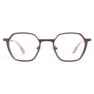Montature per occhiali 2023 in metallo colorato con scanalatura di fresatura di buona qualità