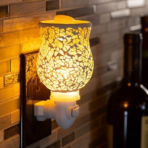 Electric Ceramic Mosaic <strong>Wax</strong> <strong>Melt</strong> Warmer US/EU/<strong>UK</strong> Plug Night Light Desktop Candle Warmer Indoor Customized - Product Image 5