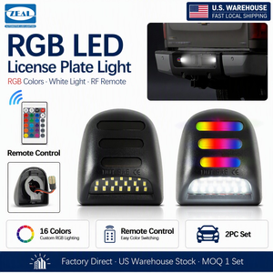 En stock aux États-Unis, éclairage de plaque d'immatriculation LED RGB pour Chevrolet <span class=keywords><strong>Silverado</strong></span> 2001-<span class=keywords><strong>2014</strong></span>, pour GMC Sierra, pour Cadillac, lampe de plaque blanche - Product Image 1