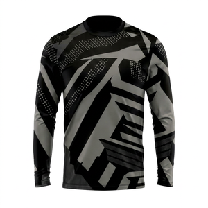 Maillot de motocross personnalisé pour homme à manches longues, respirant, séchage rapide, anti-plis, en polyester, été comme hiver - Product Image 1