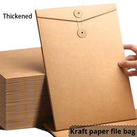 Enveloppe en papier kraft épaissi, format A4, pochette pour documents, sac d'archives, pochette horizontale pour données, format A5, grande capacité, données d'appel d'offres, Chine