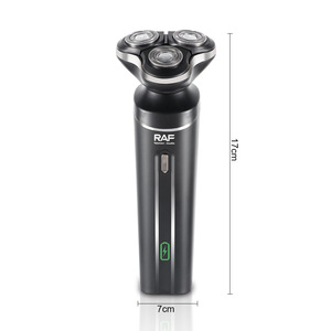 Rasoir électrique rechargeable à 3 têtes, lames flottantes indépendantes, écran numérique lavable, rasoir à barbe portable pour hommes - Product Image 6