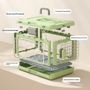 <span class=keywords><strong>Transportín</strong></span> Plegable Portátil de Material PP para Mascotas, para Viajes en <span class=keywords><strong>Avión</strong></span>, en Auto y Excursiones al Aire Libre, Transpirable, Bolsa de Viaje para Gatos - Product Image 4