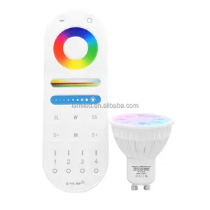4w rgb GU10 spotlight 2.4g WIFI led bulb-compatible cellphone app and smart speaker voice control 5w smart rgb spot lamp