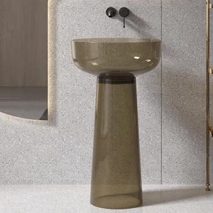 Fabricant d'usine Vente de production Beau lavabo Surface solide Lavabos de salle de bains Lavabo de salle de bains <span class=keywords><strong>en</strong></span> résine - Product Image 1