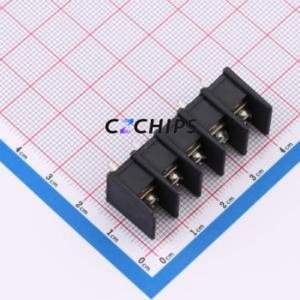 BX-DG10-7.62-5P Barrier Terminal Block Through hole Component (THT),P=7.62mm Connector - Product Image 1