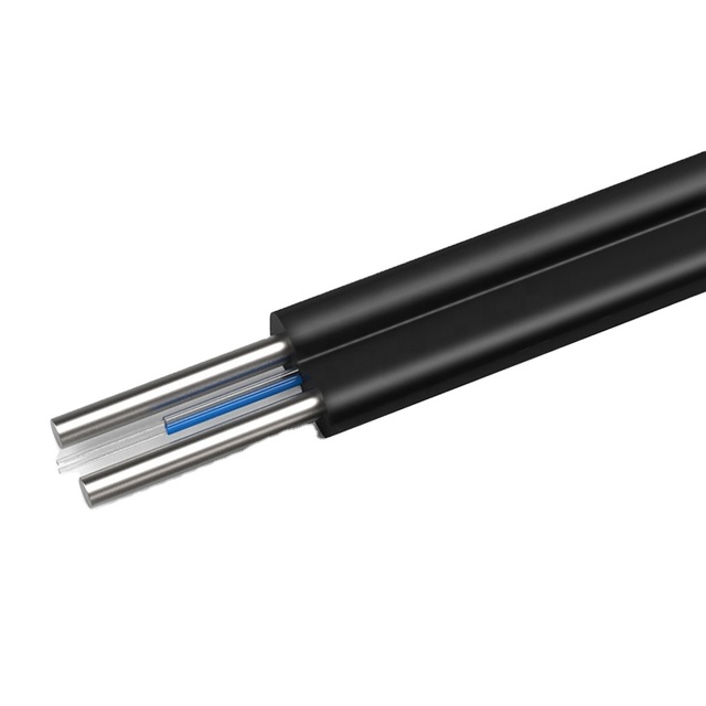 Fiber Optic Core 1km 2km 3km Plywood Drum Ftth Drop Cable Single Mode Indoor Fiber Optic Cable