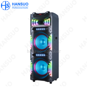 Hansuo HS-TD12T8 Nhà Máy Tùy Chỉnh Đôi 12 Inch Bass Dj Hệ Thống Karaoke Đảng Xe Đẩy Loa Siêu Trầm Loa Với Hai mics - Product Image 4