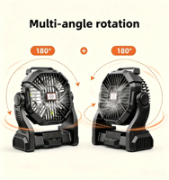Ventilateur d'été compact et abordable, rechargeable par USB, pour extérieur, avec garantie de retour et de remplacement