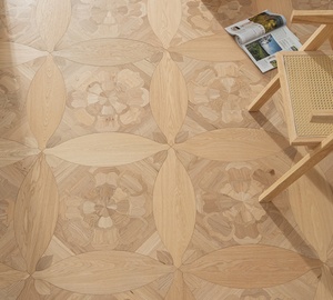 Pavimento in <span class=keywords><strong>Legno</strong></span> di Quercia con Consegna in 24 Ore negli USA, Parquet Artistico Quadrato in Noce Nero - Product Image 2