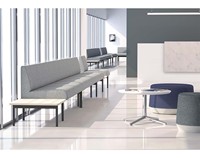 Combinaison de canapés modulaires modernes pour le hall des immeubles de bureaux Mobilier de bureau Canapés en tissu Sièges