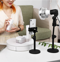 Support de présentation rotatif électrique de 22 cm, plateau tournant motorisé, plateau tournant pour modèles, alimenté par USB/batterie avec télécommande