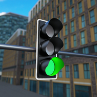 Feu de signalisation routière rouge, vert, jaune de 300 mm, haute intensité, pour le contrôle du trafic urbain