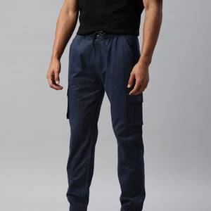 Pantalon cargo pour homme en toile, coupe classique, léger, taille haute, tissu respirant et écologique pour un style quotidien confortable - Product Image 4