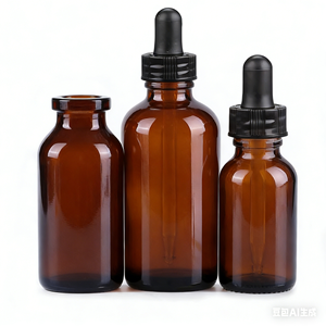 Flacone in Vetro Trasparente da 10ml 20ml 50ml con Tappo a Vite Moderno, per Alimenti, Stampa Serigrafica, Contenitore Vuoto per Cosmetici - Product Image 3