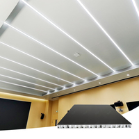 Système mural et de plafond pour hall d'ascenseur, panneau mural sandwich en aluminium alvéolé noir et blanc contrasté, revêtement poudré, 10 mm