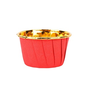 Gold And Silver Cake Cups Aluminum Foil Rolled Edge Heat Resistant Muffin Cups For Baking - Product Image 3
