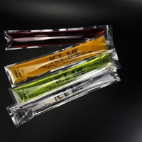 Sac à crème glacée transparent avec imprimé personnalisé, sac d'emballage en plastique pour glace popsicle, de qualité alimentaire, 100ml, 120ml, 1 pièce