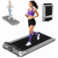 Tapis de course portable sous le bureau, pliable, antichoc, structure fine, pour exercices de fitness en intérieur
