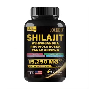OEM 60 Cápsulas de Shilajit, <span class=keywords><strong>Panax</strong></span> <span class=keywords><strong>Ginseng</strong></span> 1500MG, Ashwagandha 2000MG, Vitaminas, Shilajit de Alta Potencia 9000, <span class=keywords><strong>Panax</strong></span> <span class=keywords><strong>Ginseng</strong></span>, Vitaminas - Product Image 1