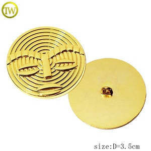 Good Quality <strong>Gold</strong> logo Garment Metal Shank <strong>Button</strong> Customized Design Private Metal <strong>Buttons</strong> for Pants - Product Image 2